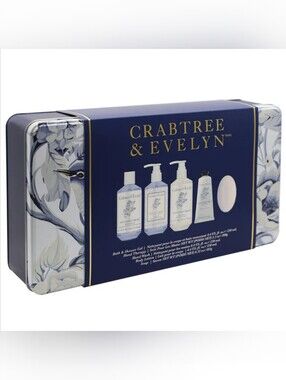 [New] Crabtree & Evelyn 5-piece Body Care Tin Set - Nantucket Briar